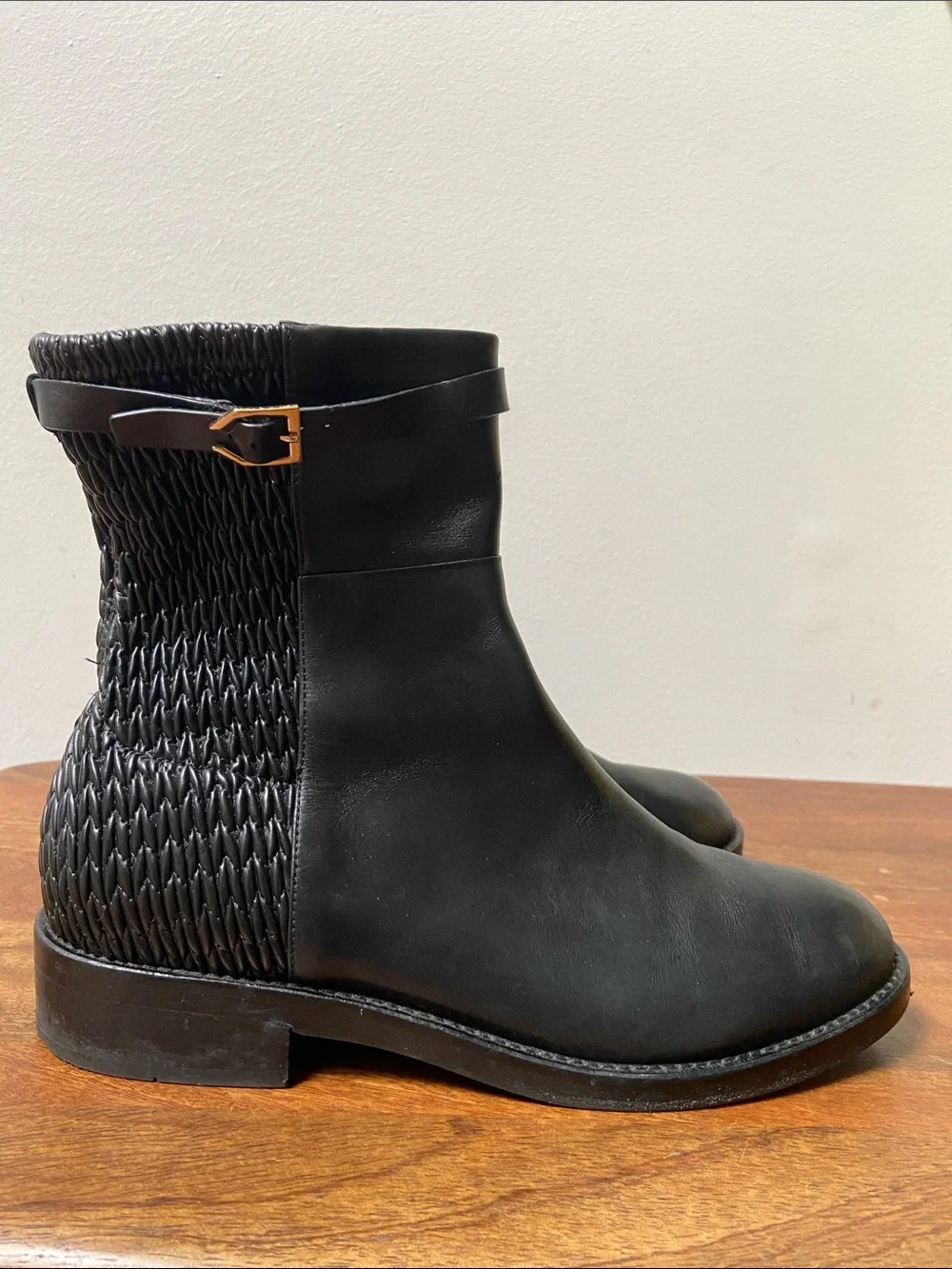 Cole Haan Lexi Grand Stretch Black Leather Ankle Boots